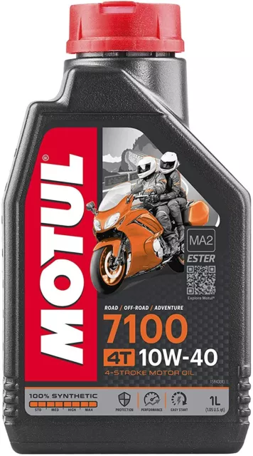 OLIO MOTORE MOTO MOTUL 7100 10W40 MA2 4T 3 LITRI 100% Sintetico ESTER MA2