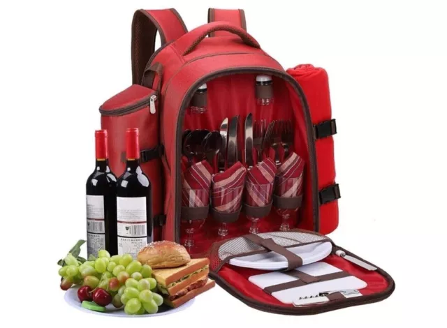 Rucksack Camping Picknick Isoliert Wasserdicht Rucksack 4 Personen Outdoor Tragbar