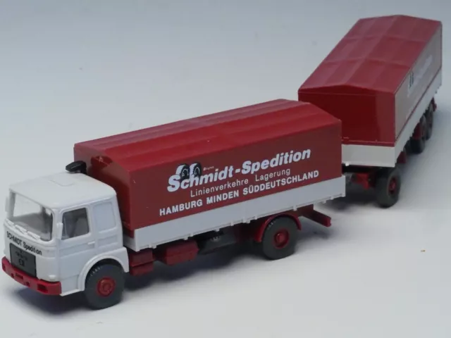 Wiking MAN 19.361 FL Truck with trailer "Schmidt Spedition Minden-Hamburg"