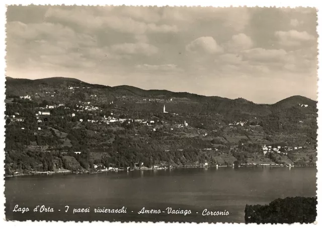 NOVARA [419] - Lago d´Orta - I paesi ....... AMENO-VACIAGO-CORCONIO - FG/Vg 1952