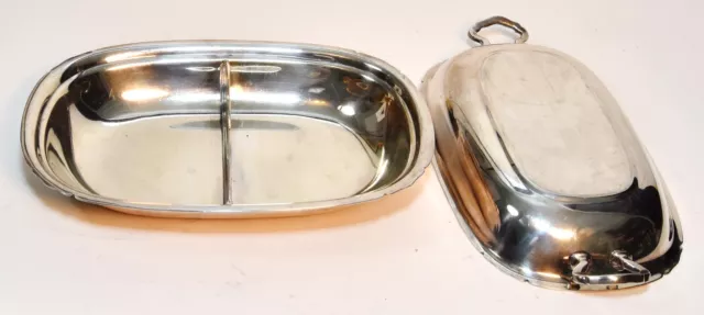 Reed Barton Mayflower Silverplated Serving Dish with Lid and Lotus Flower Bowl