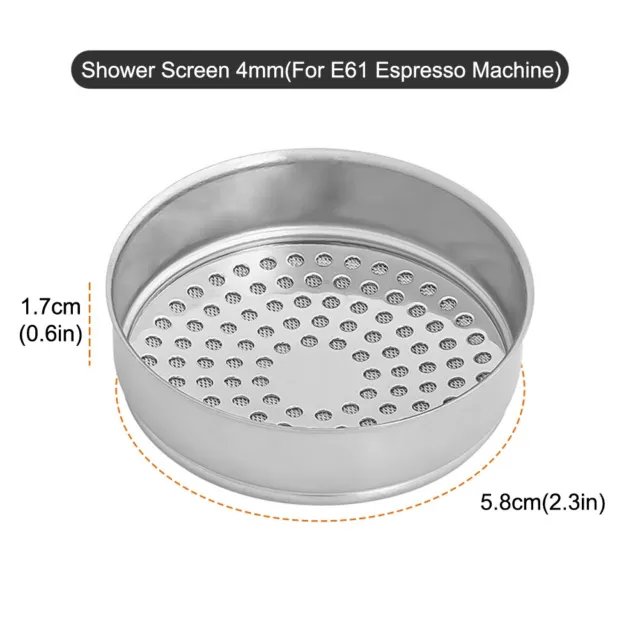 2/4mm Precise Shower Screen Stainless Steel for E61 Espresso Machine Group Head