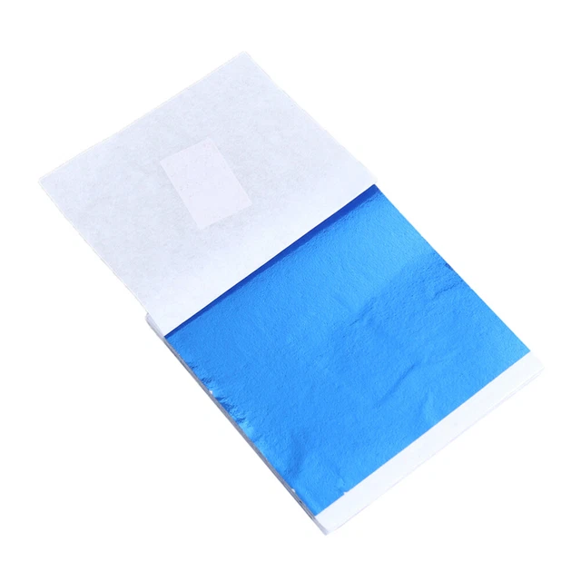 50 piezas papel de lámina sintética papel de oro ropa de cama pastel lámina de oro