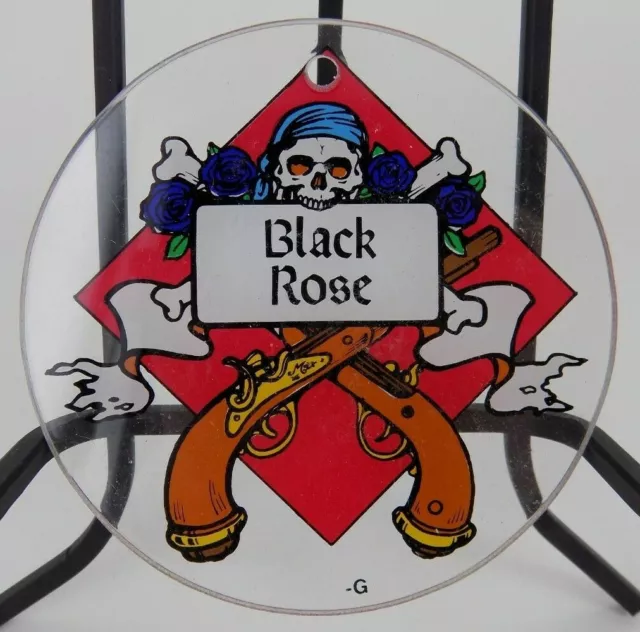 HARD TO FIND Bally Black Rose Pinball Plastic Promotional Item 3.5" FREE SHIP!