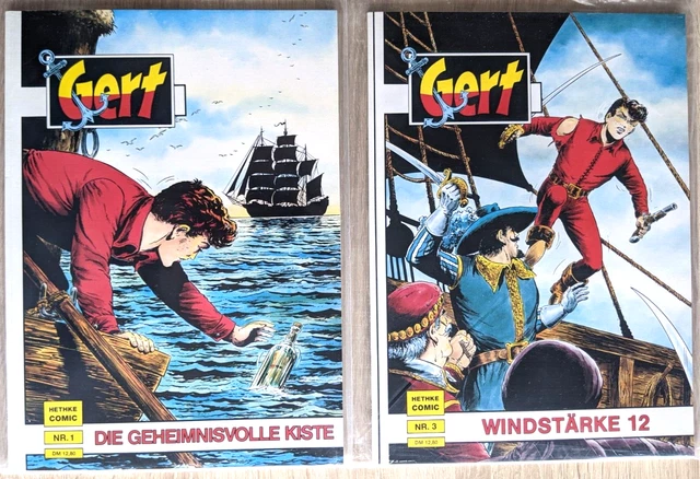 COMIC 2 x Gert Nr. 1 und Nr. 3 Hethke Comic 1990 Zustand Z 2 C1358