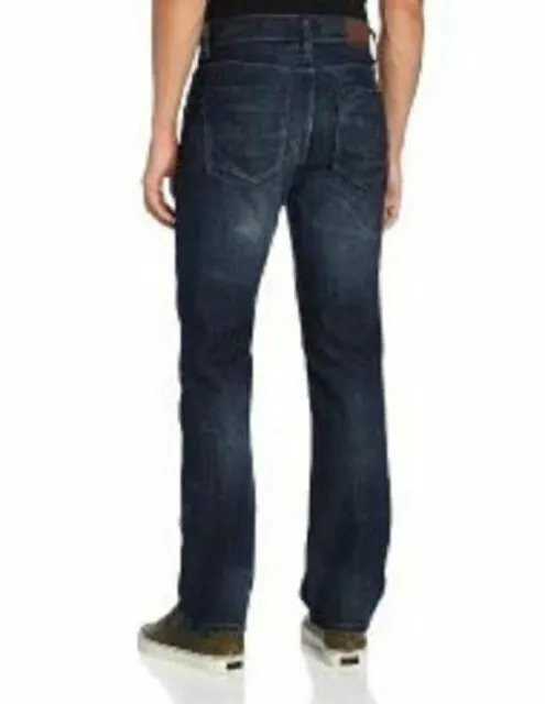 DKNY Jeans Men's Soho Relaxed Fit Jeans Style H3510005 Dark Blue Wash 2