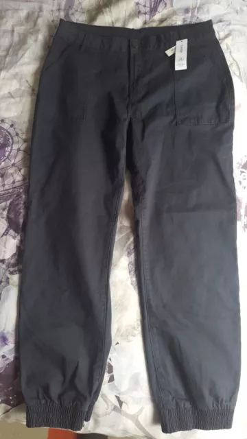 George Womens Black Polyester Trousers Size 14 L28 in Regular Hook & E –  Preworn Ltd