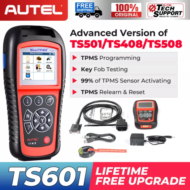 Autel MaxiTPMS TS508WF TPMS Relearn Tool, 2024 Newest WiFi Upgrade of  TS508, TS501, TS408, Activate/Relearn All Sensors, Program MX-Sensors
