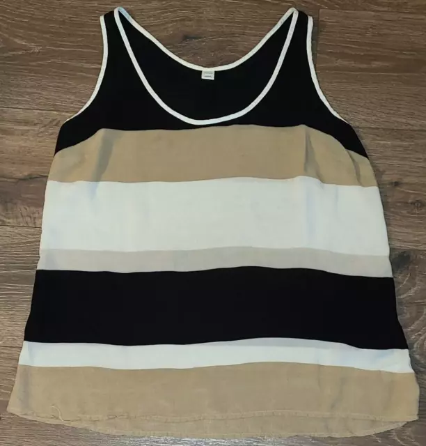 Old Navy women's size XL color block sleeveless tank top speed collage blackjack