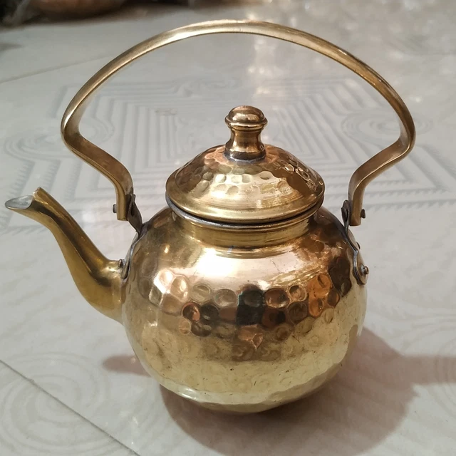 Unique Brass Tea Kettle, Brass Coffee Kettle, Teapot Cooking & Serving 500 ML