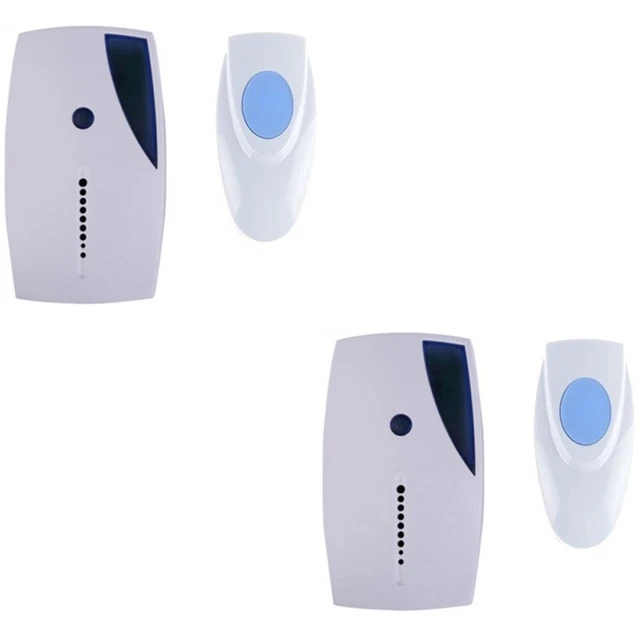 2x campanelli per porta wireless alimentati a batteria campanello per ufficio sicurezza casa