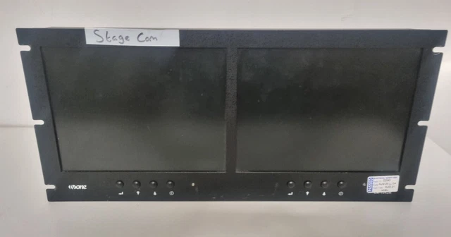 TV One LM-1042R Dual 10.4" LCD Monitors Rack Mountable Video & Computer Inputs