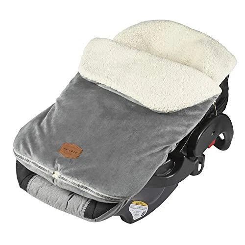 JJ Cole Bundle Me Winter Baby Car Seat Cover and Bunting Bag — Original — Gra...