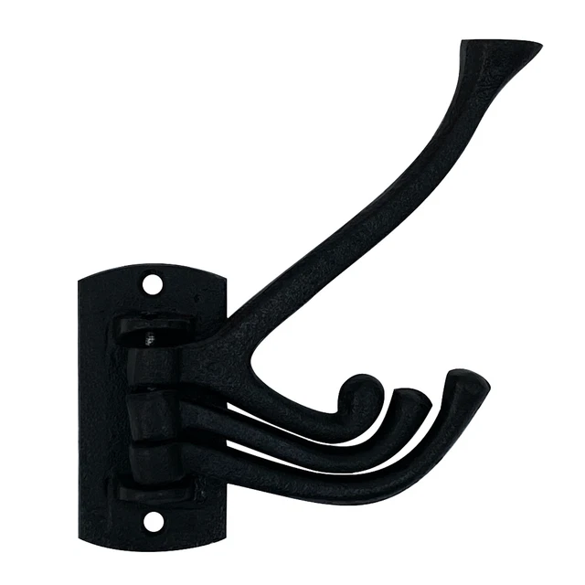 Cast Iron Three Arm Swivel Coat Hook