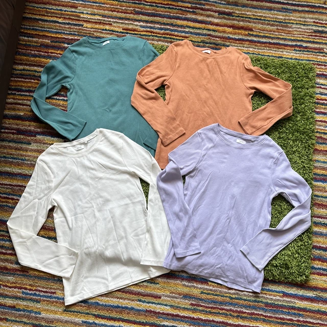 Girls Clothing Bundle 11-12 Yrs Next Long Sleeve Top T-shirt Ribbed 4 Pack Sale