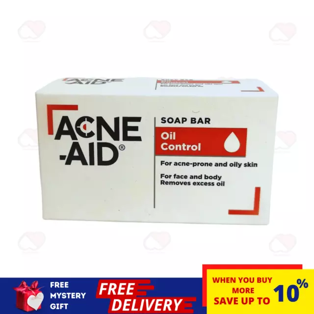 ACNE-AID Jabón en barra para rostro y cuerpo Control de aceite para pieles...