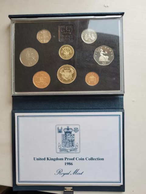 Royal Mint Proof Coin Collection 1986