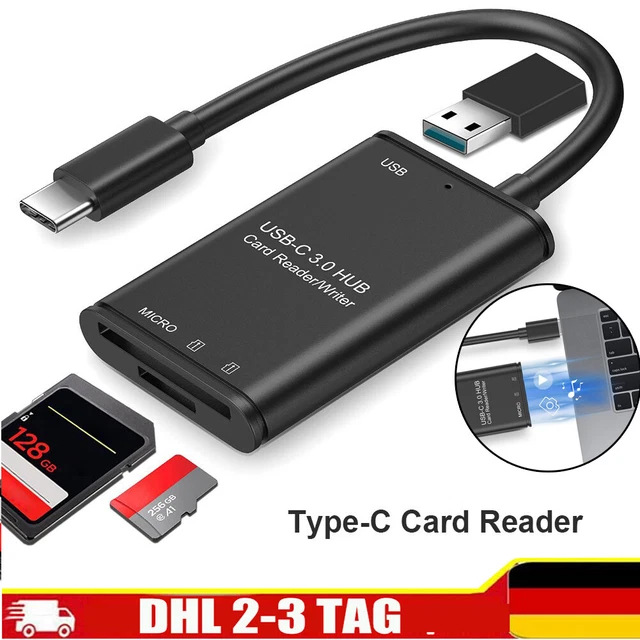USB 3.1 Typ C auf Micro SD Kartenleser Speicherkarte OTG USB Kartenlesegerät