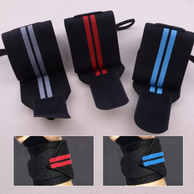 Weight Lifting Straps Gym Bodybuilding Wrist Support Bandage Knee Wrap Sport zy