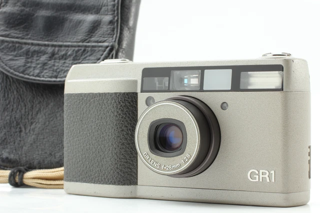 LCD Works! [MINT in Case] Ricoh GR1 Silver Point & Shoot 35mm Film Camera JAPAN