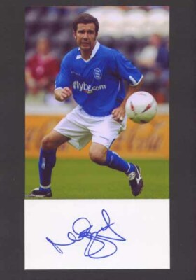 Muzzy Izzet - Birmingham - Signed Photo & Index Card - COA (14878)