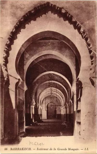 CPA AK MARRAKECH Intérieur de la Grande Mosquée MAROC (689853)