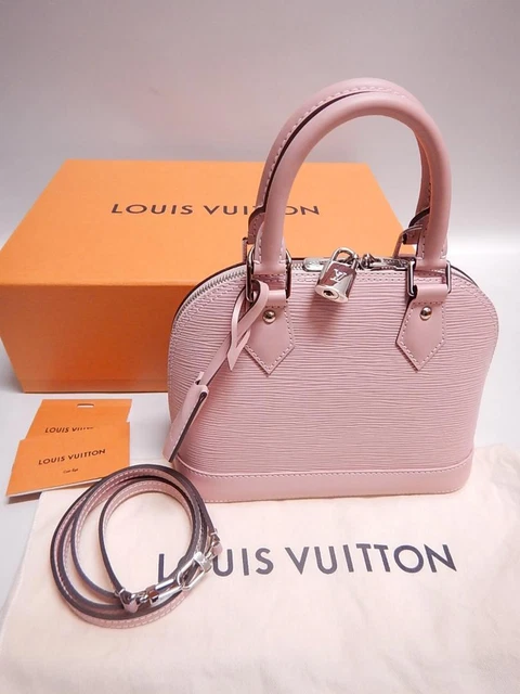Louis Vuitton Epi Alma BB Rose Ballerine M41327 Hand Bag Louis Vuitton Epi Alma BB Rose Ballerine M41327 Hand Bag