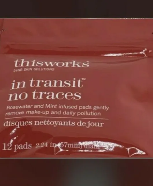 This Works In Transit No Traces Make Up Removal Pads 12 Ct Each - 1 Pack