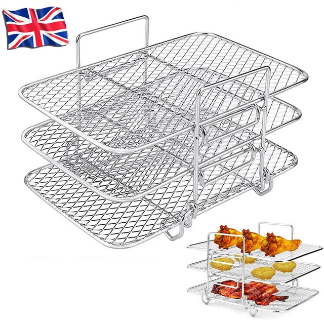 AIR FRYER GRILL Rack for Ninja Dual Air Fryer 304 Stainless Steel Multi