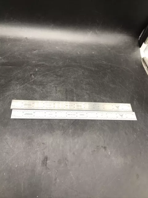 Products Engineering Tempered Metal Ruler. Free Shipping!! Pre Owned!!