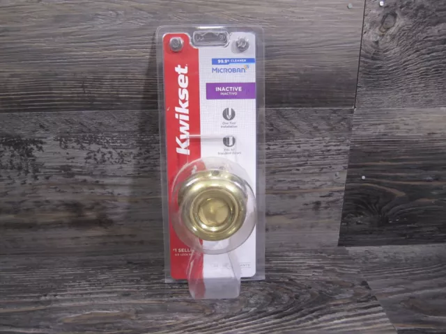 Kwikset Dummy Knob Tylo Polished Brass 94880-363