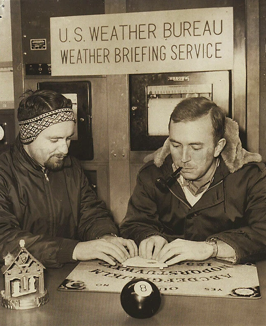 Antique Ouija Weatherman Photo 670 Oddleys Strange & Bizarre