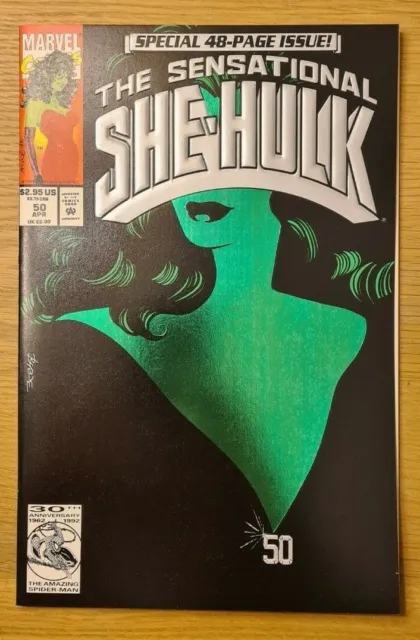 Sensational She-Hulk #50 - Marvel - HTF Classic Foil Cover - NM