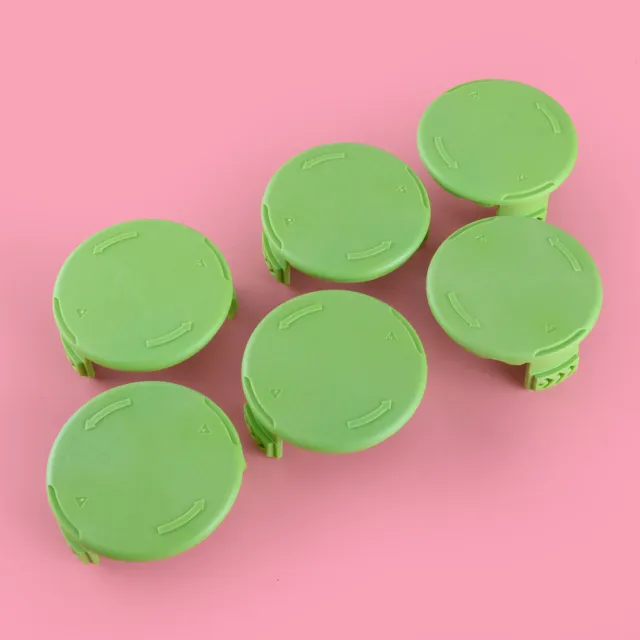 6pcs Grass Cutter Trimmer Spools Coil Cover Cap Fit For Greenworks 21332 21602