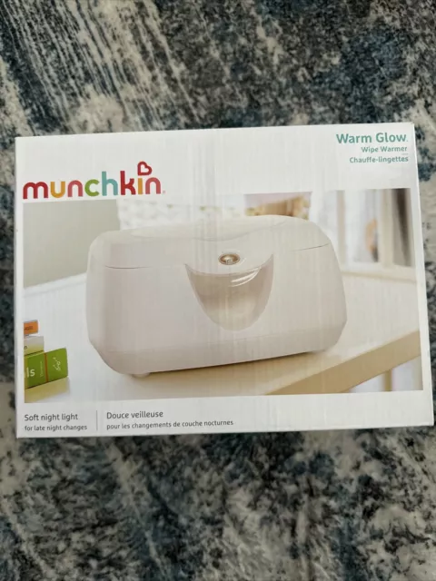 Brand New Munchkin Warm Glow Baby Wipe Warmer with nightlight.