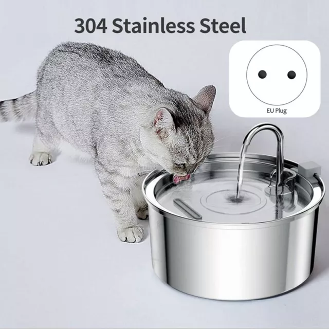 2X(Fuente de Agua para Gatos, Dispensador AutomáTico de Agua para Perros Fu7484