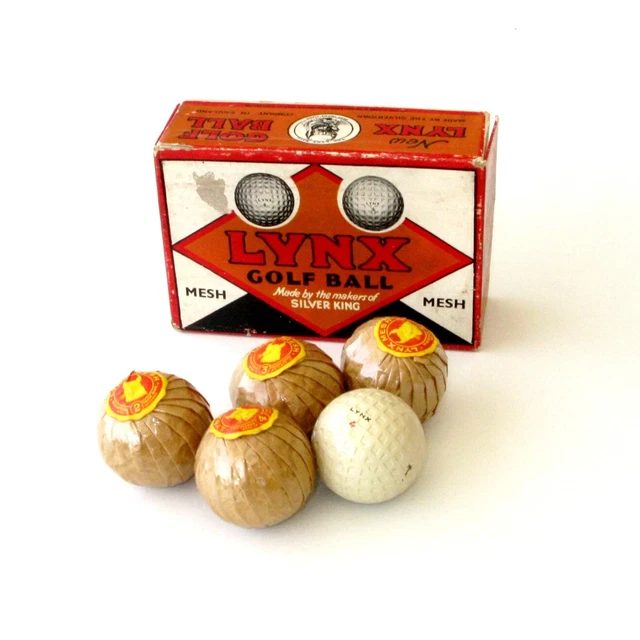 Très anciennes exceptionnelles balles de Golf de marque LYNX boite d'origine