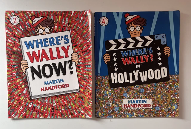 WHERES WALLY IN Hollywood + Wheres Wally Now? Martin Handford (2007) Book Novel £8.25 - PicClick UK