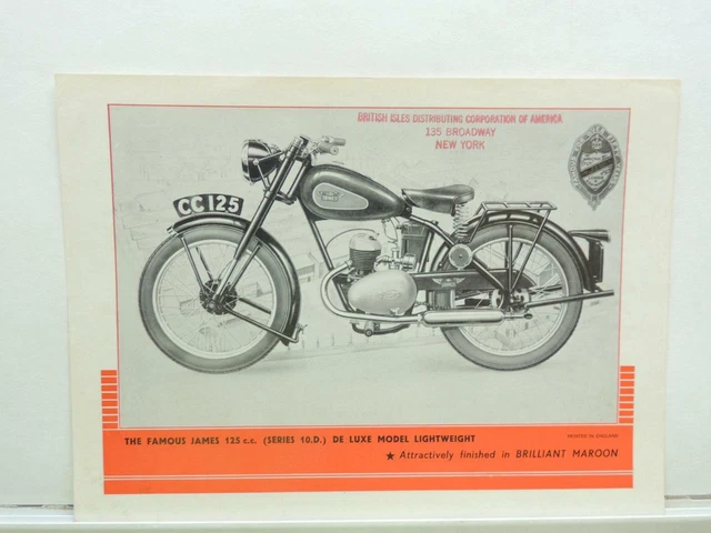 james 125 motorcycle