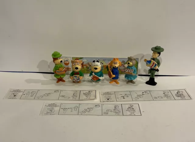 Kinder Orso Yoghi 1995 Sorpresine Componibili Con 4 Cartine.