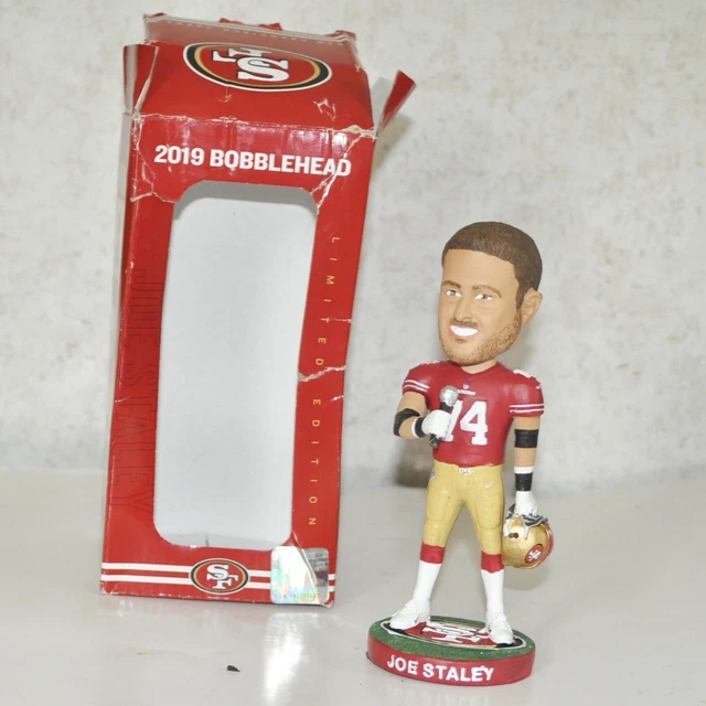 NFL San Francisco 49ers Joe Staley #74 NIB Original Box Padding 2019 Bobblehead