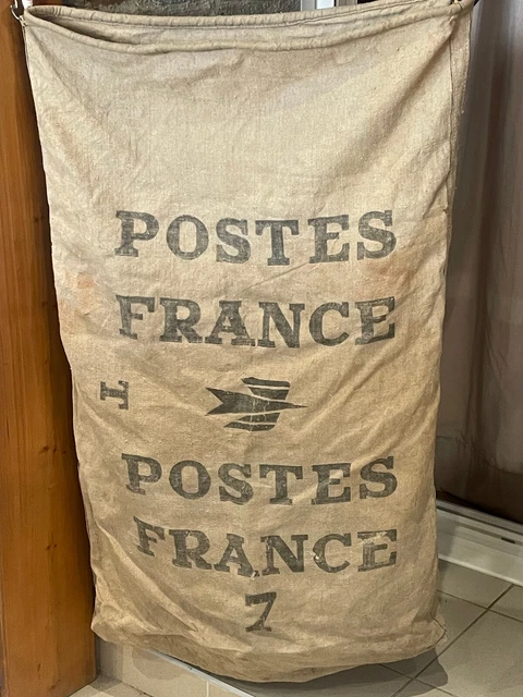 Ancien Sac Postal PTT France Synthétique, Original, XXe