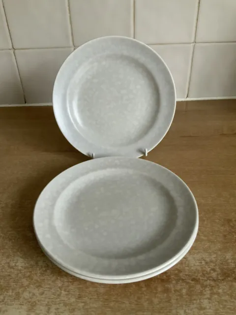 Poole Twintone Pottery - Seagull - 3 x 16.5 cm Rimmed Side / Tea Plates