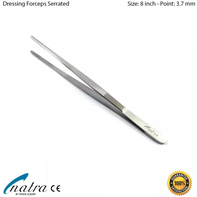 20CM Straight Anatomical Tweezers Dentist Sewing Op Surgical