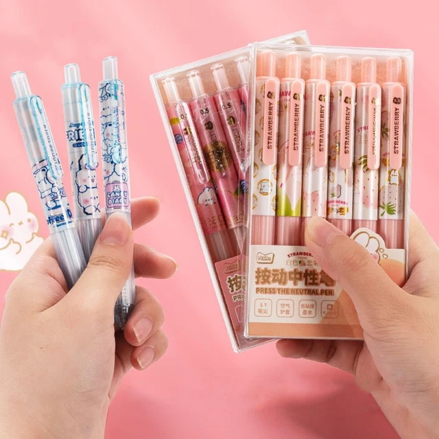 Schwarze Tinte Signatur Stift Kugelschreiber Neutraler Stift Gel Stifte