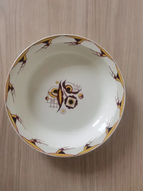 Plat creux en céramique ou porcelaine BOCH, La louvière, Belgique, vaisselle