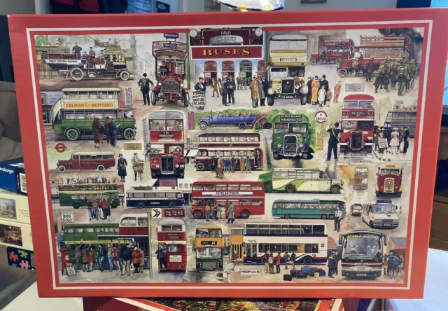 100 Years Of Buses 1000 Piece Citadel Jigsaw Puzzle
