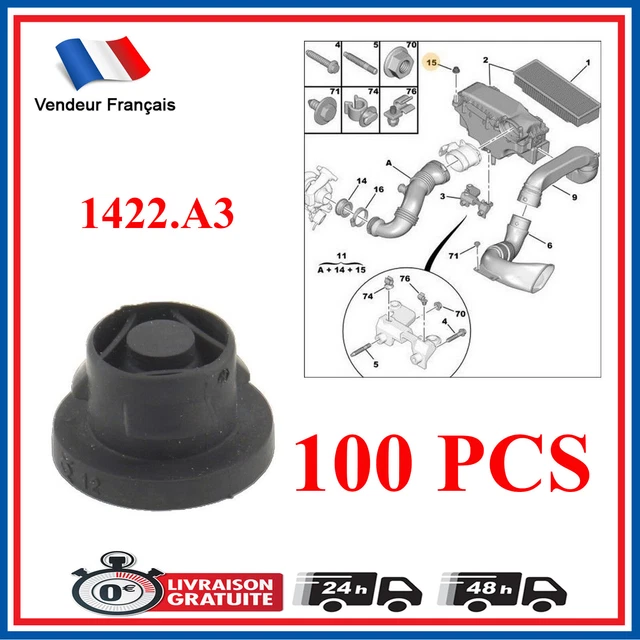 Silentbloc De Circuit D'admission D'air X8 1422A3 Pour Moteur 1.6 HDI - Pièce Neuve Générique