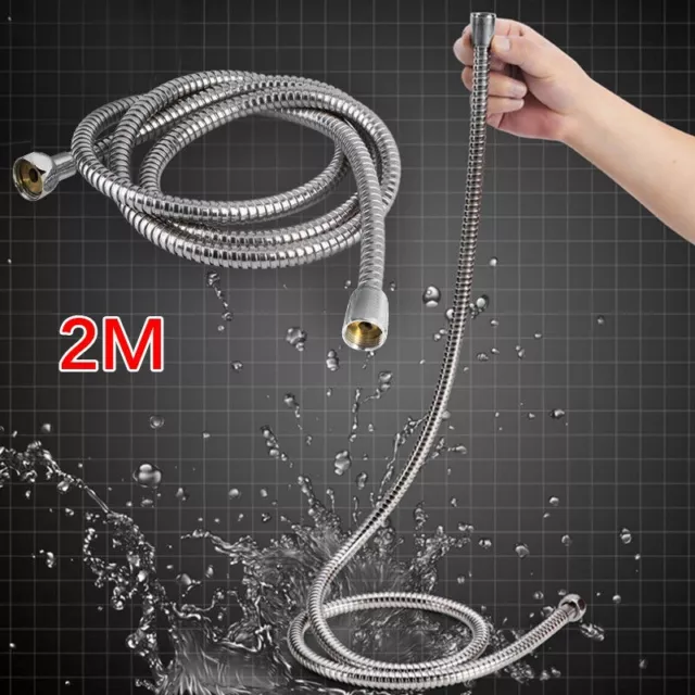 Easy Installation 2m Stainless Steel Shower Hose for Handheld Showerheads