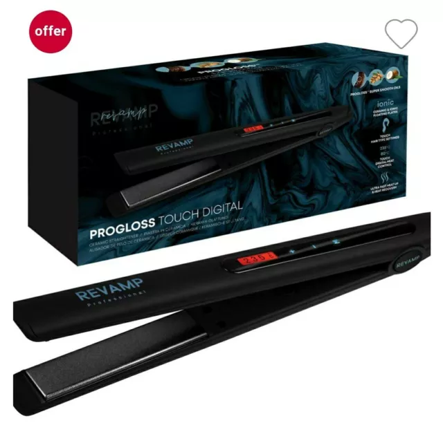 REVAMP PROGLOSS Touch Digital Ceramic Straightener ST-1500-EU